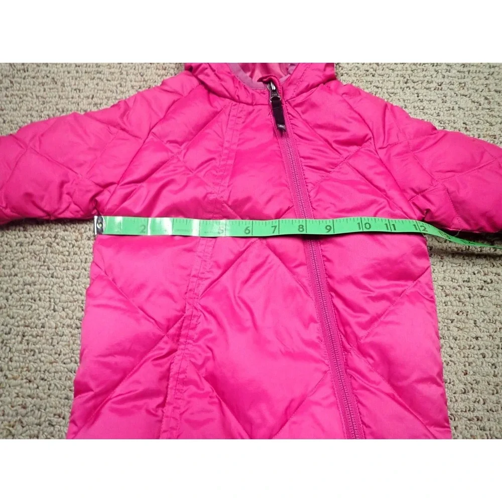REI Bunting‎ Snowsuit Girls 6M Pink Excellent Down Insulated Quilted Hooded